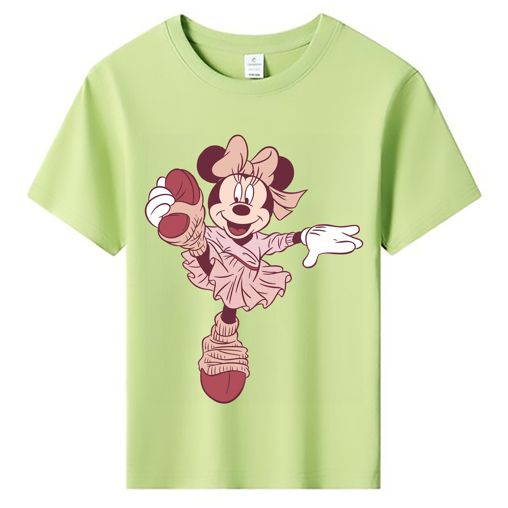 （画像用） ミッキーマウス Mickey Mouse 綿100％キッズTシャツ（フロントプリント）
